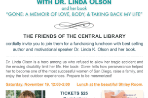 A Luncheon with Dr. Linda Olson. Saturday, November 19th